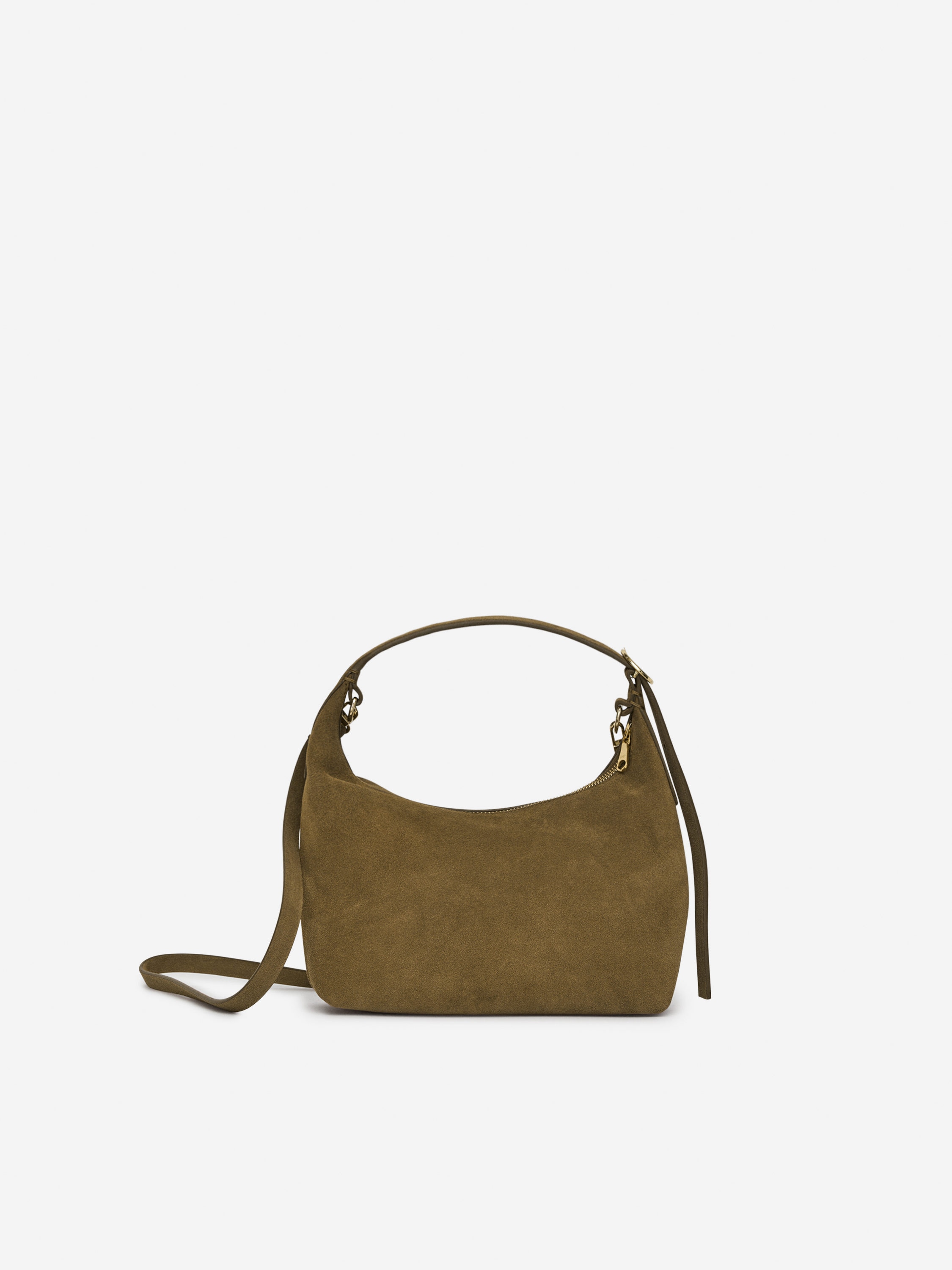 Suede Bag &amp;ndash; Khaki Green &amp;ndash; Women &amp;ndash; Arket Gb