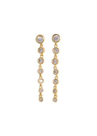 Cleo 18kt Gold-Plated Drop Earrings