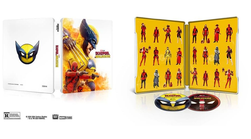 Deadpool and Wolverine limited edition Blu-ray on a white background