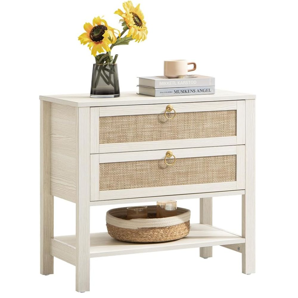 SICOTAS White Night Stand Set of 2