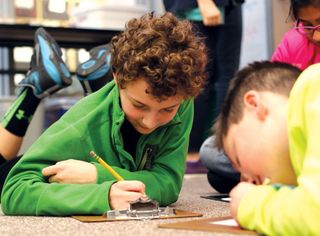 Students at Cherry Crest Elementary in Bellevue, WA participate in a RULER lesson for SEL.