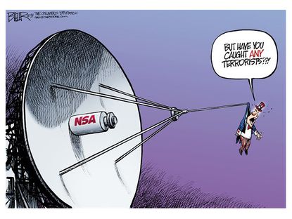 Political cartoon NSA terrorists