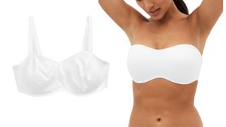 Next white Minimiser Bra.