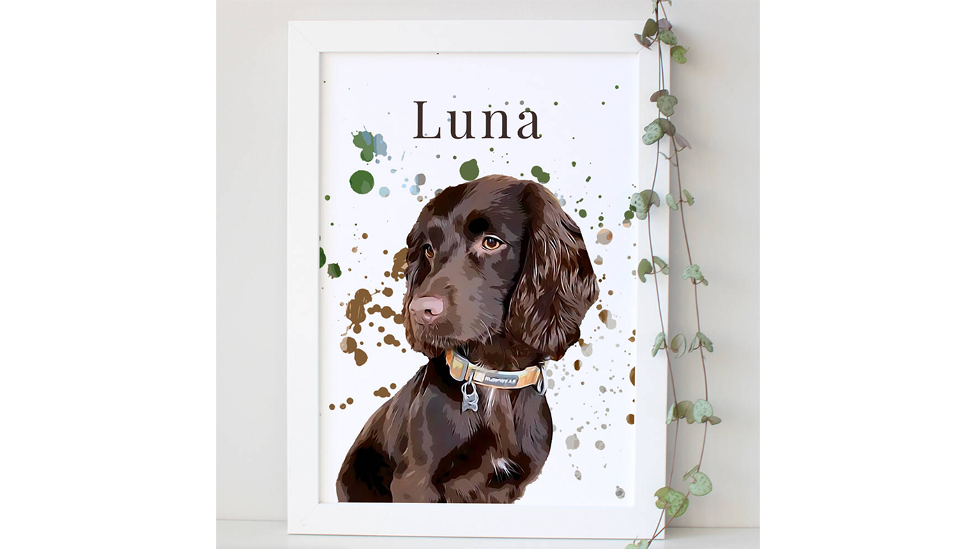 personalised dog portrait gift