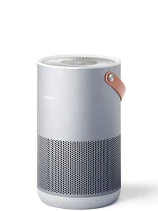 Smartmi Air Purifier P1 with silver finish on a white background.