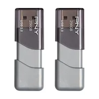 PNY Turbo Attaché 3 USB 3.0 Flash Drive 256GB 2-pack |$24.99 now $19.99 at Best Buy