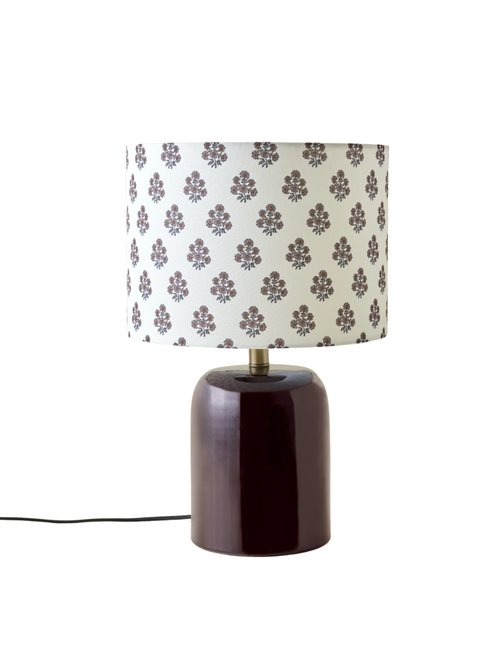 Farrah Table Lamp - Deep Burgundy