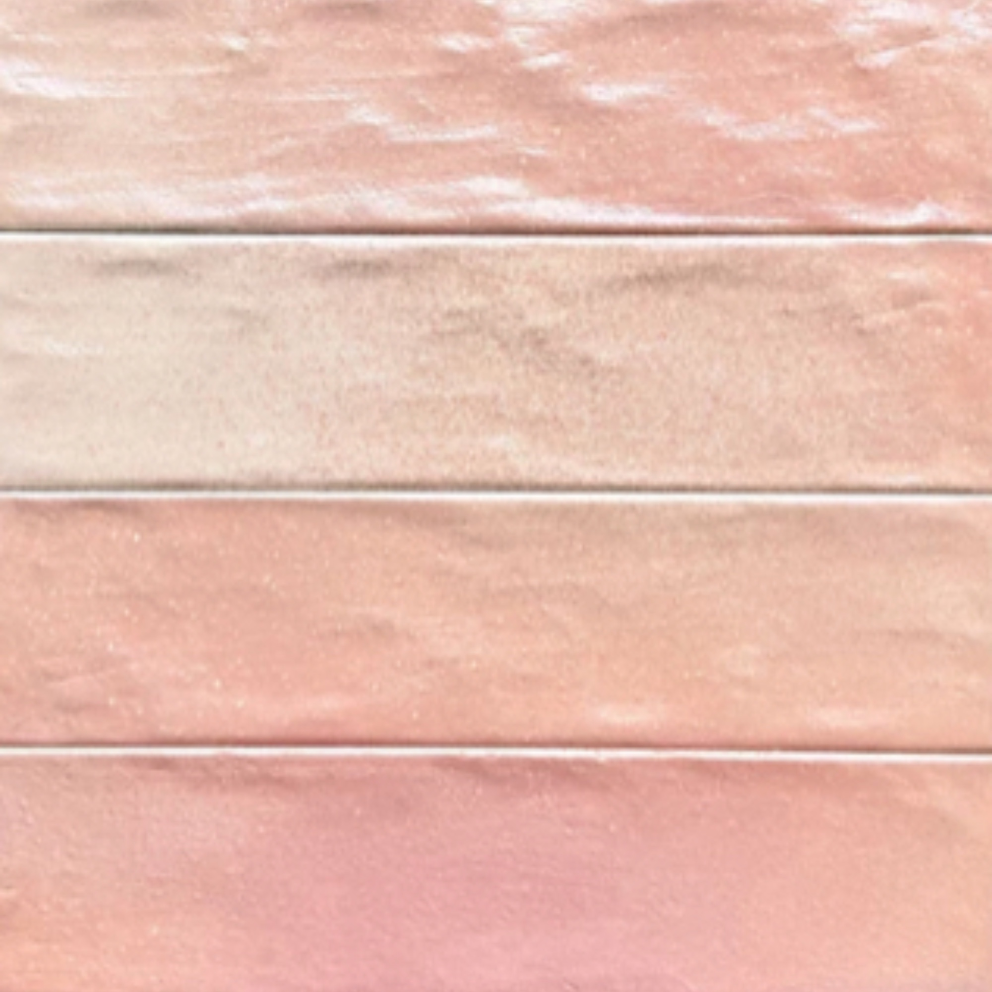Top Ceramics, Pink Pearl Rose Satin Matt Bumpy Metro Ceramic Wall Tile, 260mm x 65mm