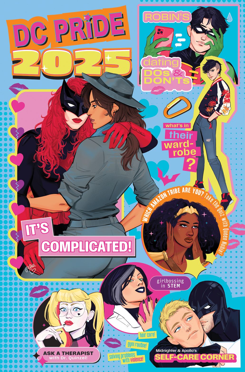 DC Pride 2025 variant cover by Julia Reck.