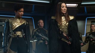 Terran Michael (Sonequa Martin-Green) and Georgiou (Michelle Yeoh) in 'Star Trek: Discovery'.