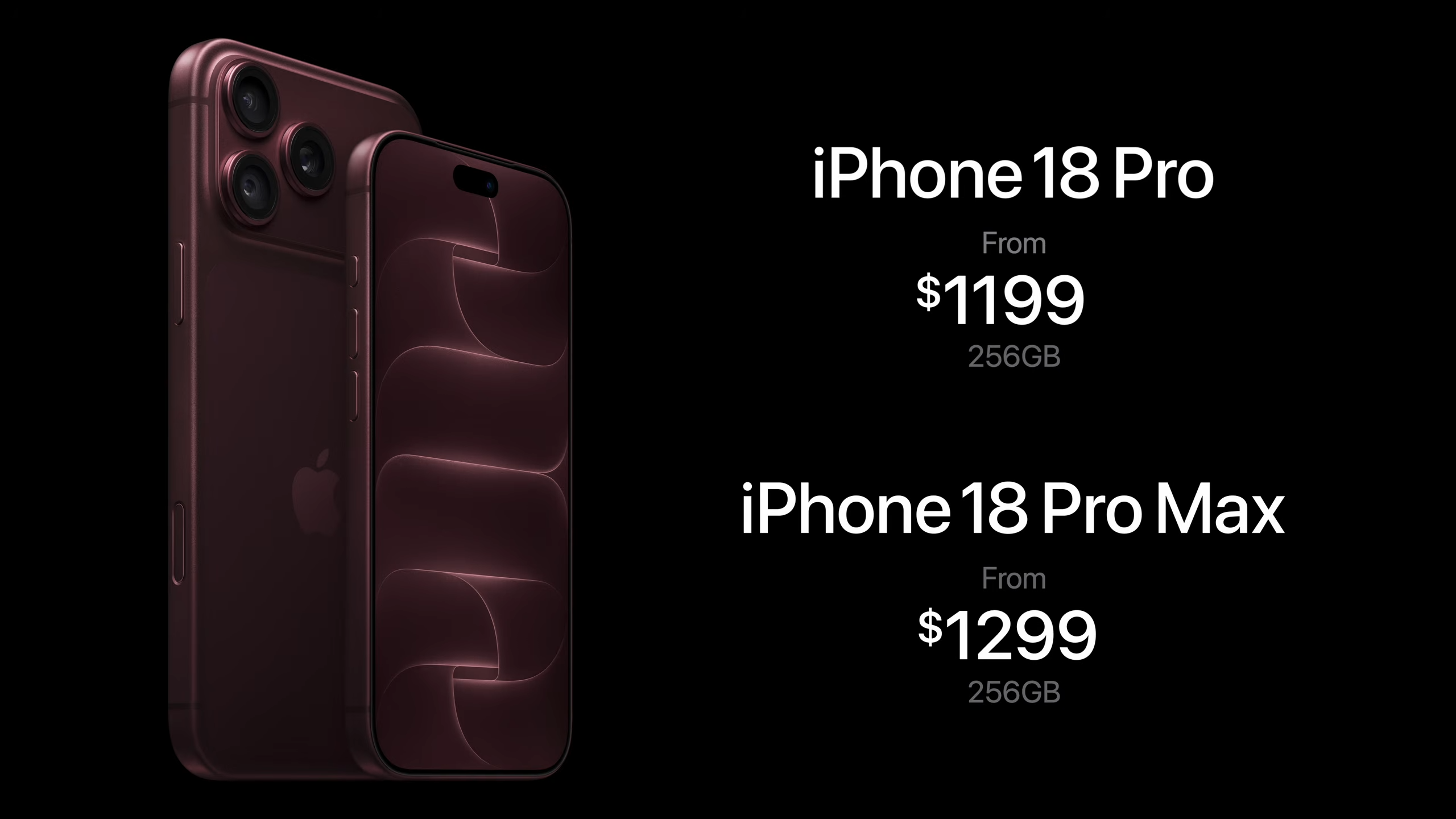 iPhone 18 Pro pricing
