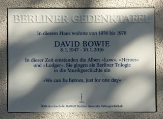 The Bowie plaque in Berlin