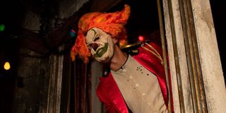 jack the clown in hhn icons: captured haunted maze at universal studios orlando halloween horror nights