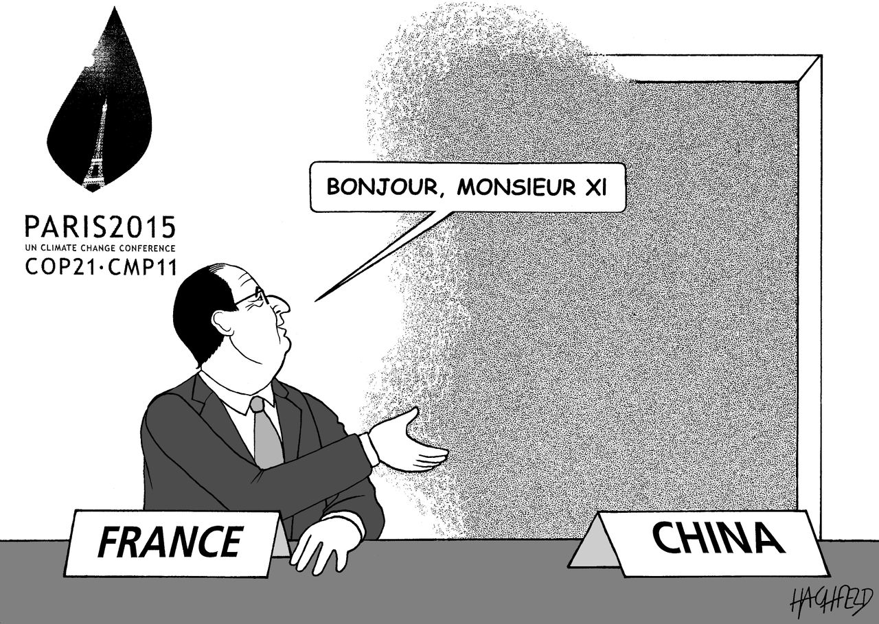 Editorial cartoon World UN Climate Change Xi Jinping China