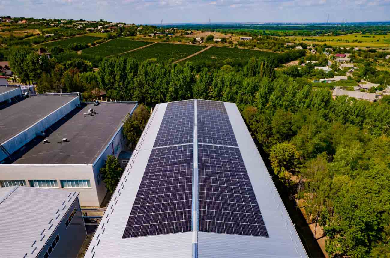 Solar panels have been installed at Ch&amp;acirc;teau Purcari and Bostavan wineries
