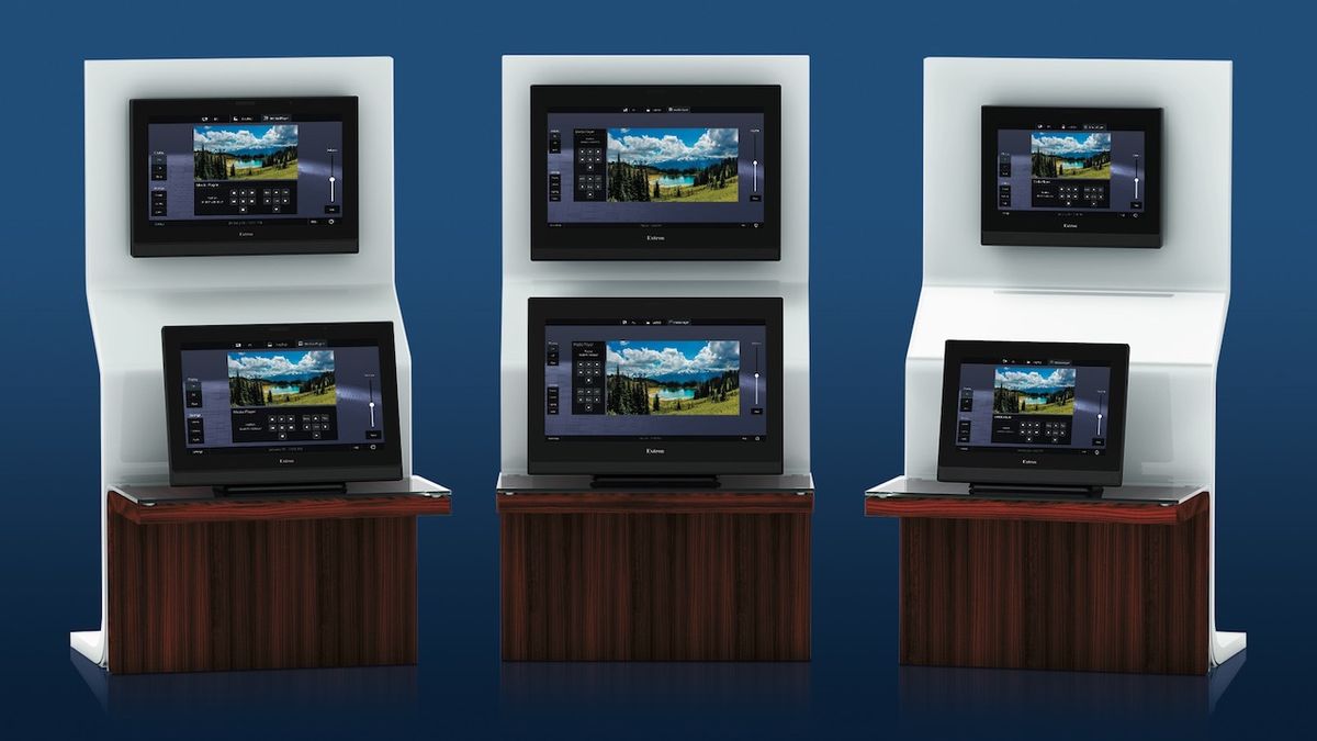 Extron has introduced three new series of touchpanels with enhanced processing power and more memory. 