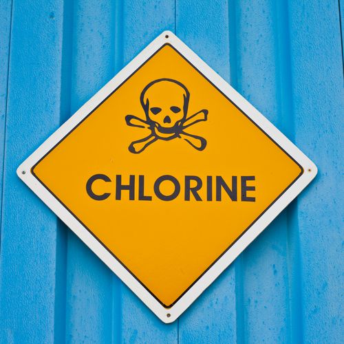 pure chlorine gas