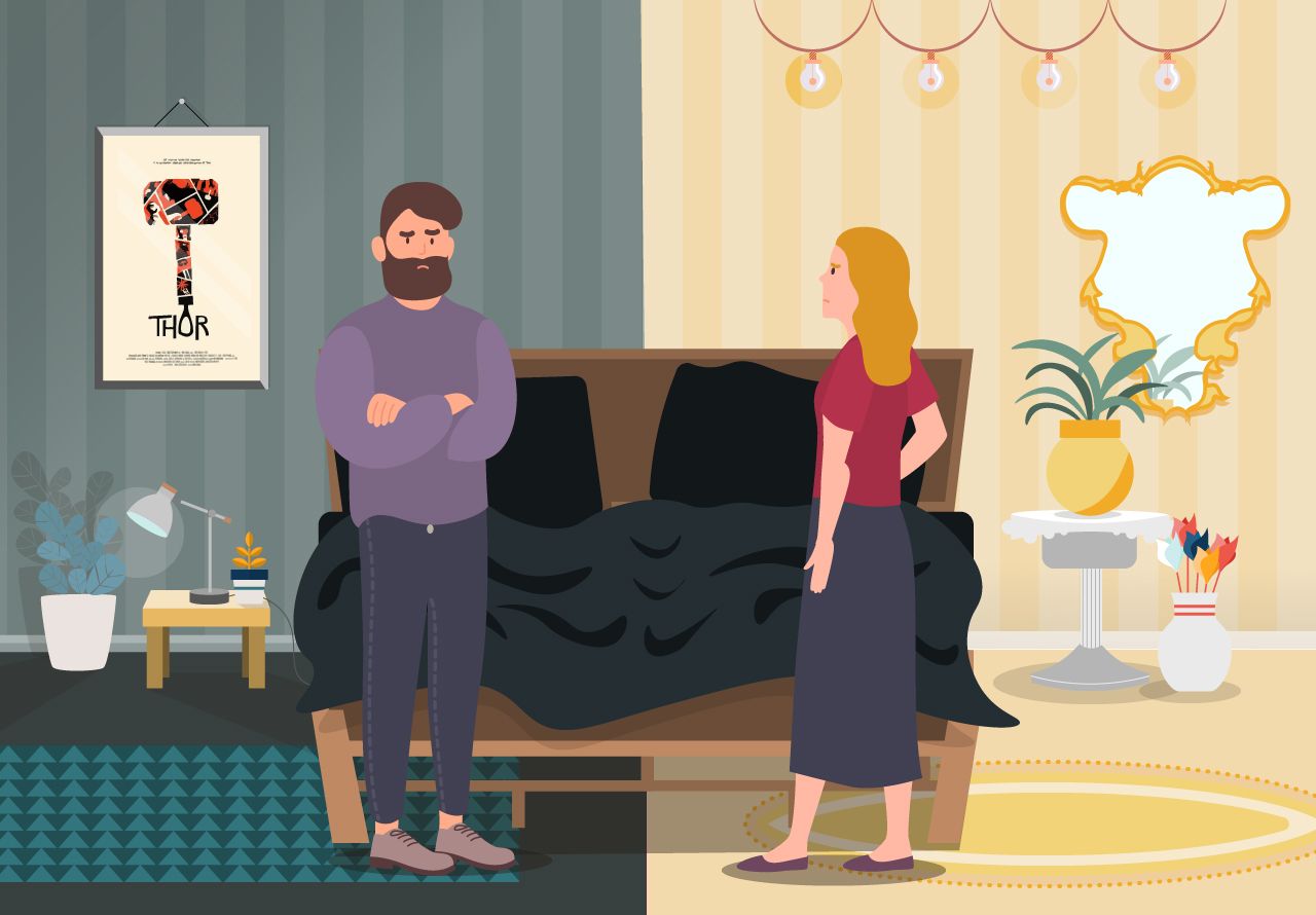 Couples would refuse to move in together if they hated their partner&#039;s taste in furnishing, according to a survey by Mattress Online