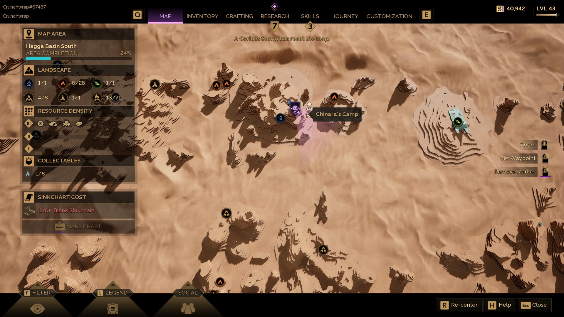 Location of the Planetologist trainer in Dune Awakening