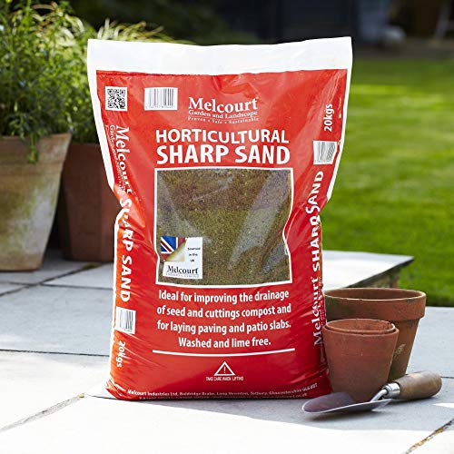 Horticultural Sharp Sand for Improving Drainage in Soil and Compost and Laying Paving Slabs and Path 1 X 20kg Bag by Thompson and Morgan