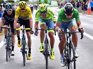 Peter Sagan leads on stage 11 of the 2016 Tour de France. Photo: Graham Watson