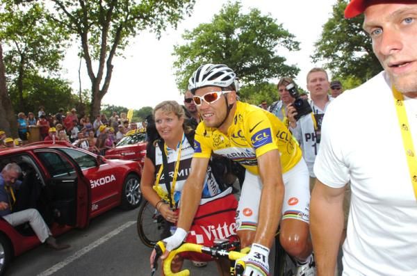 Thor Hushovd (Garmin-Cervelo) was a happy man at the end of the stage.