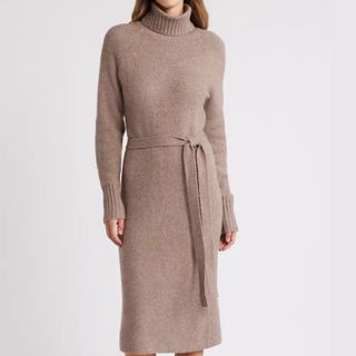 Caslon Tie Waist Knit Dress