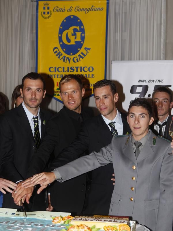 Best in show: Ivan Basso, Thor Hushovd, Vincenzo Nibali and Giorgia Bronzini took home some of cycling's biggest prizes in 2010.