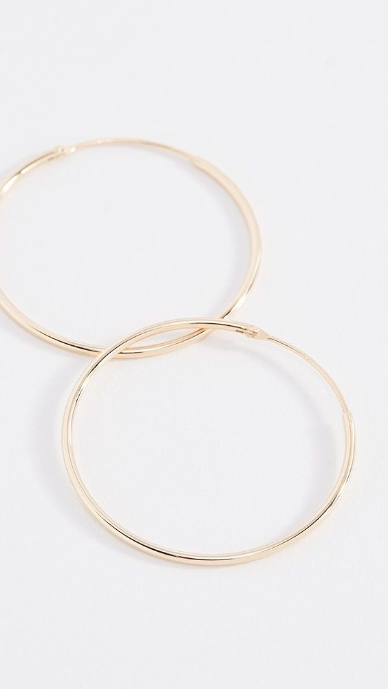 Shashi Plain Hoop Earrings