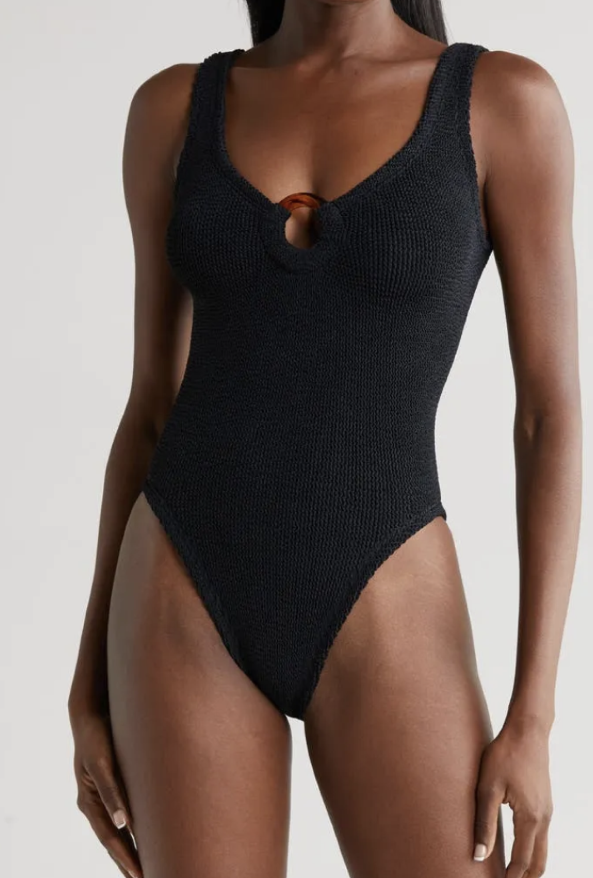Celine Seersucker One-Piece Swimsuit