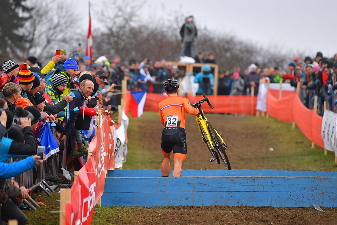 Lars van der Haar at the European Cyclo-cross Championships