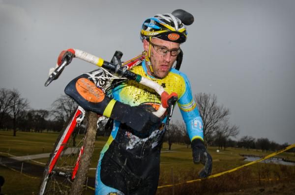 After early crash Adam Myerson (SmartStop / Mock Orange Bikes p/b Ridley) chased back on to finish seventh