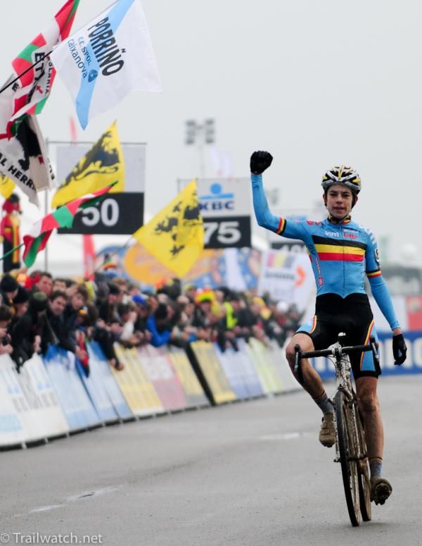 Wout Van Aert (Belgium) takes the silver medal