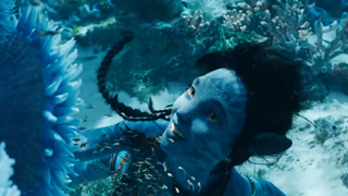 A Na'Vi from the Avatar: Way of Water trailer.