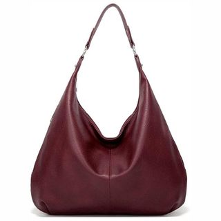 burgundy handbag