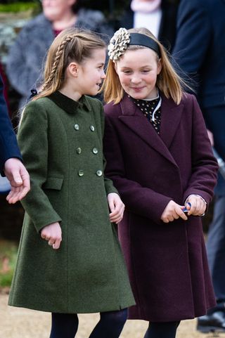 Princess Charlotte and Mia Tindall