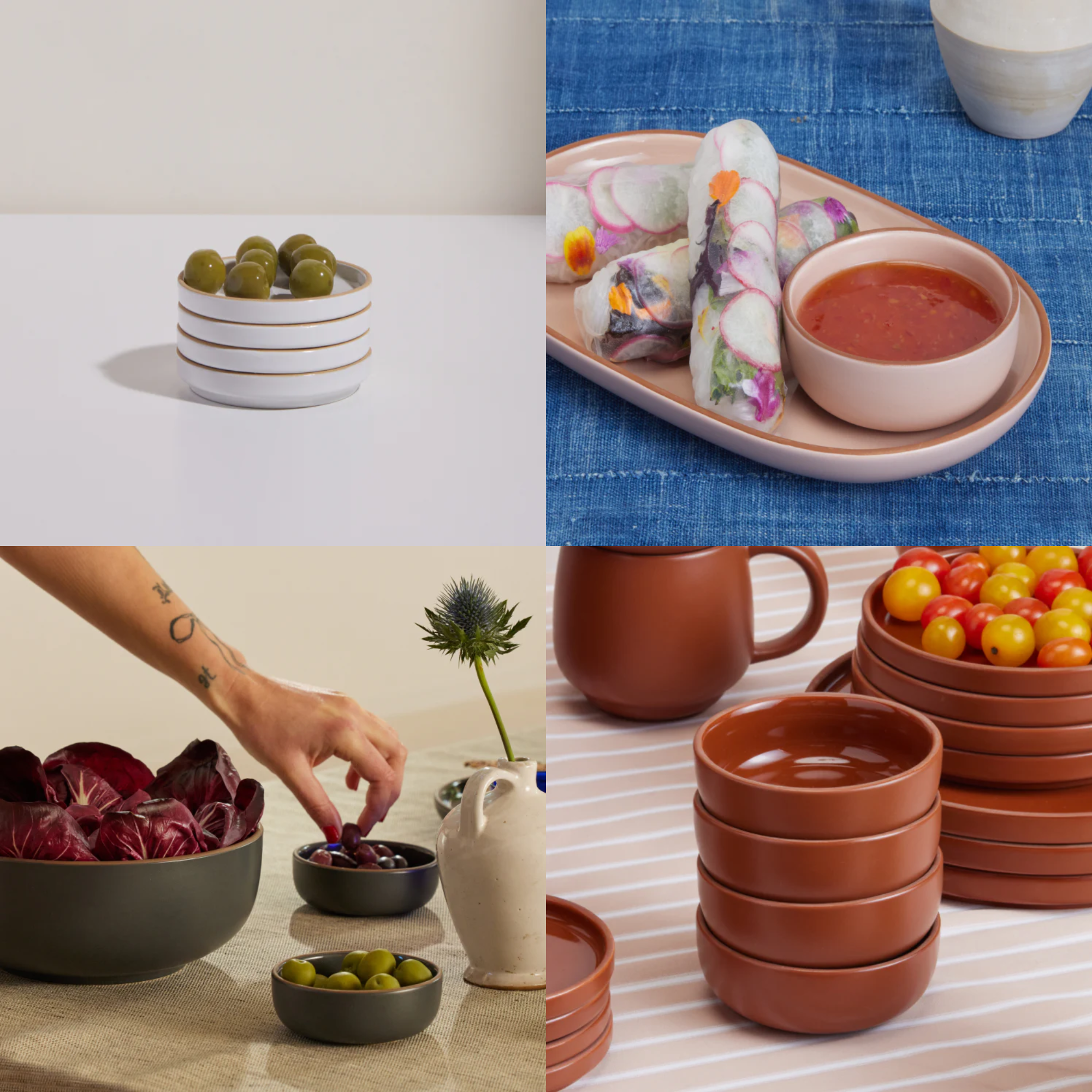 Our Place mini plates and bowls