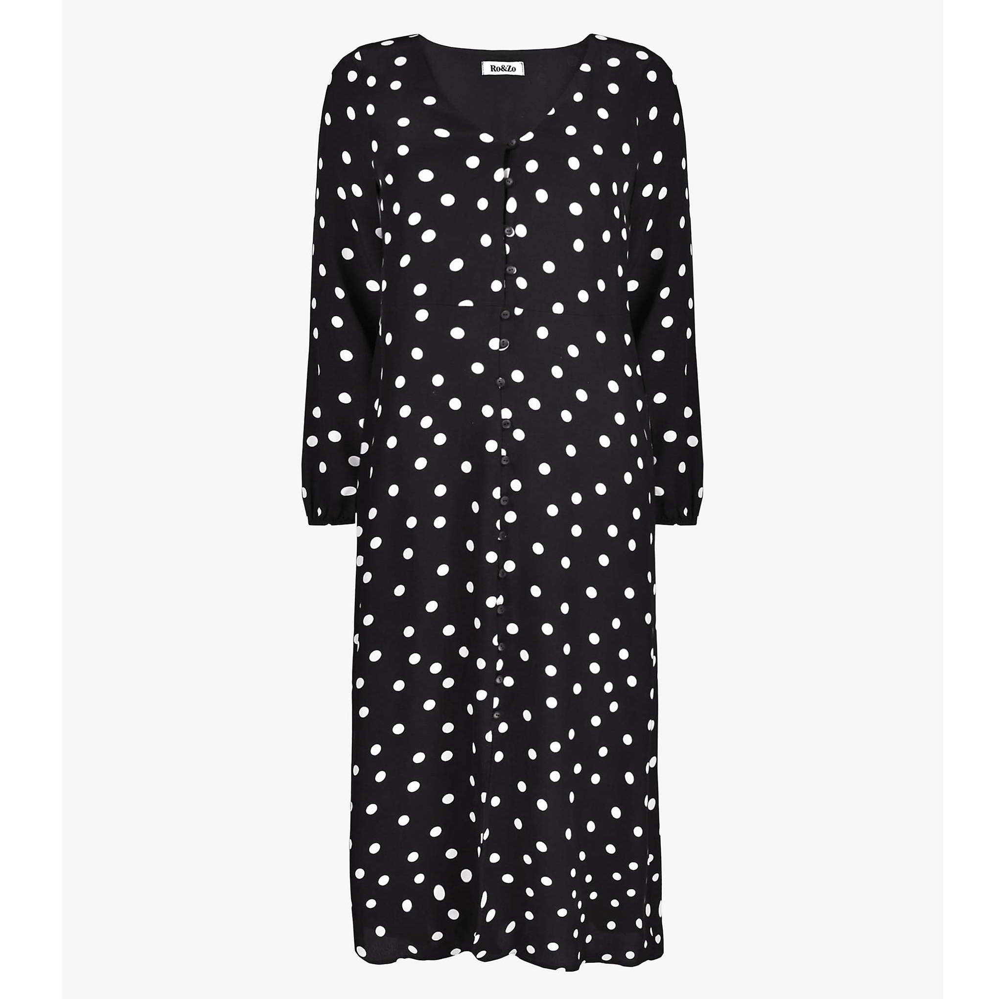 black polka dot dress outfit ideas White & Black Polka Dot Midi Dress - All Dresses