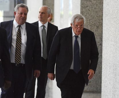 Former Speaker of the House Dennis Hastert at his arraignment.