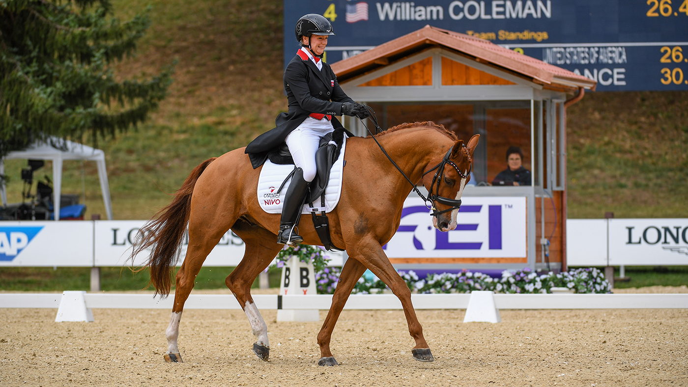 Hanne Wind Ramsgaard at the eventing world championships 2022