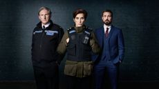 Ted Hastings (ADRIAN DUNBAR), Kate Fleming (VICKY MCCLURE) & Steve Arnott (MARTIN COMPSTON)