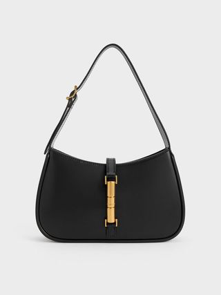 Cesia Metallic Accent Shoulder Bag