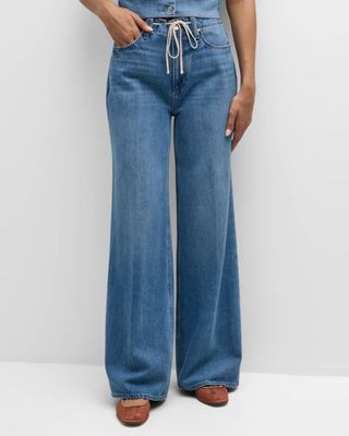 Zoey Drawstring Wide Leg Jeans