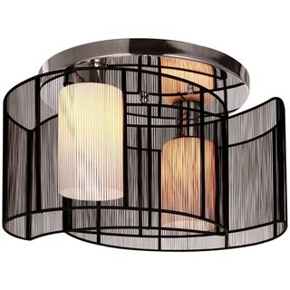 Modern Crystal Ceiling Light Flush Mount Pendant Lamp Crescent Shades