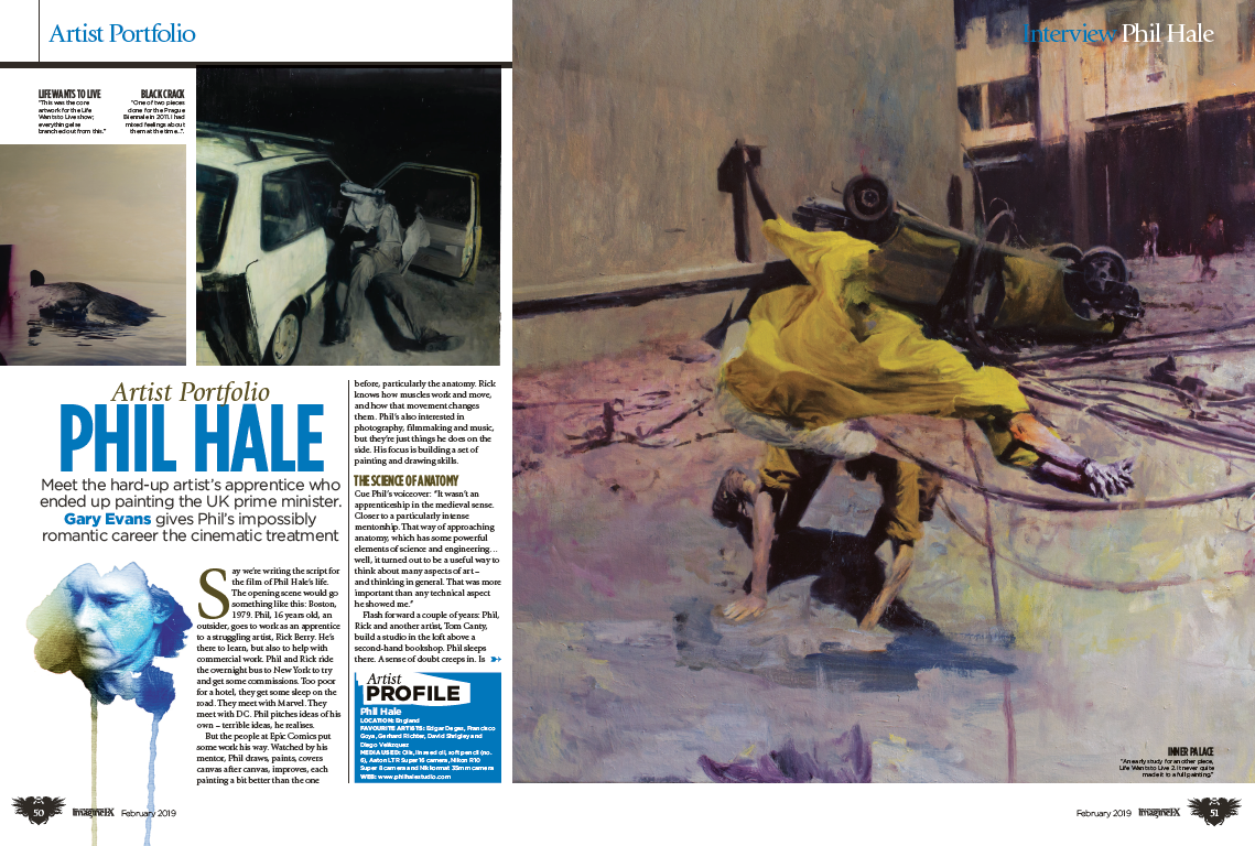 ImagineFX magazine spread