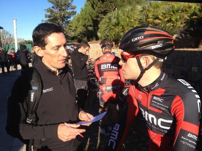 Sports Science Division trainer Marco Pinotti works with the riders on daily training plans, recovery and puts them through a battery of pre-season tests.