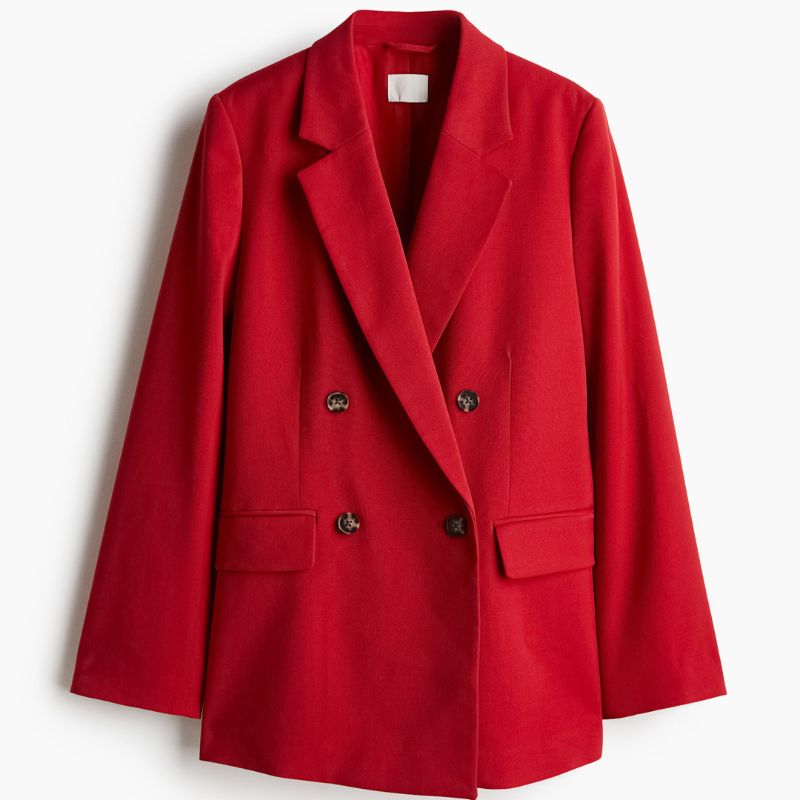 H&amp;amp;M Double-Breasted Blazer