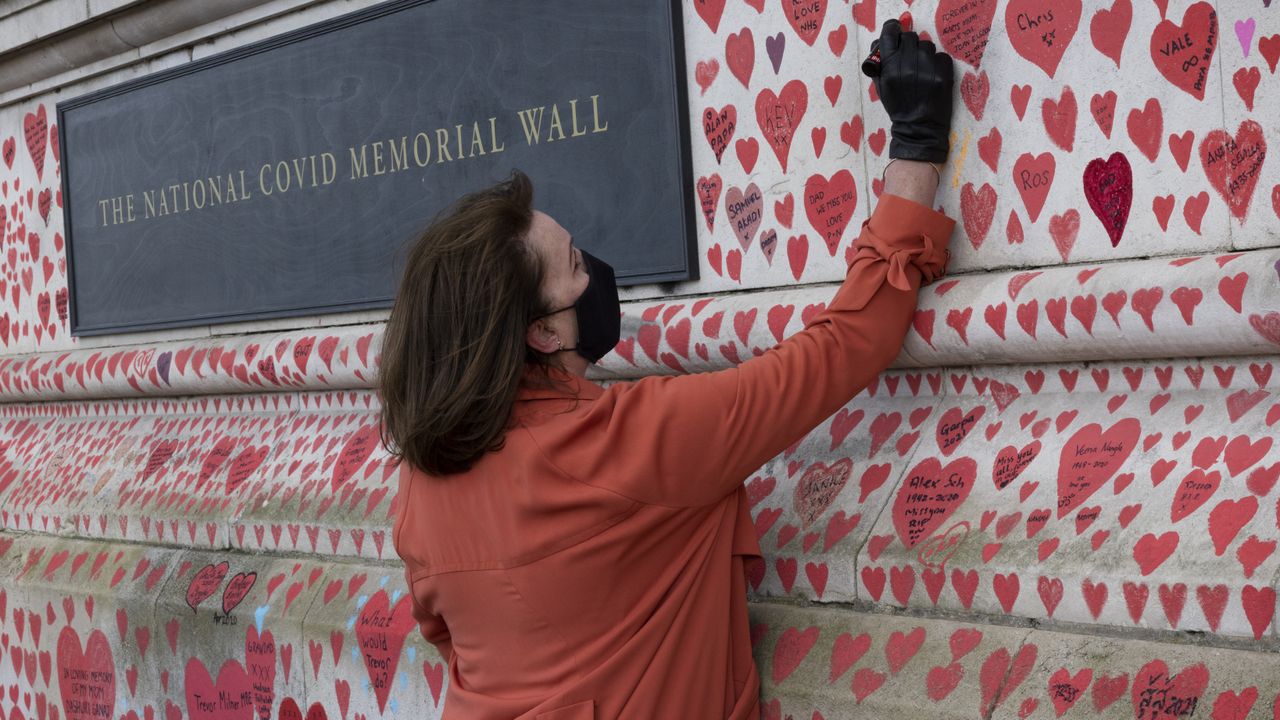 National Covid-19 Memorial Wall in London