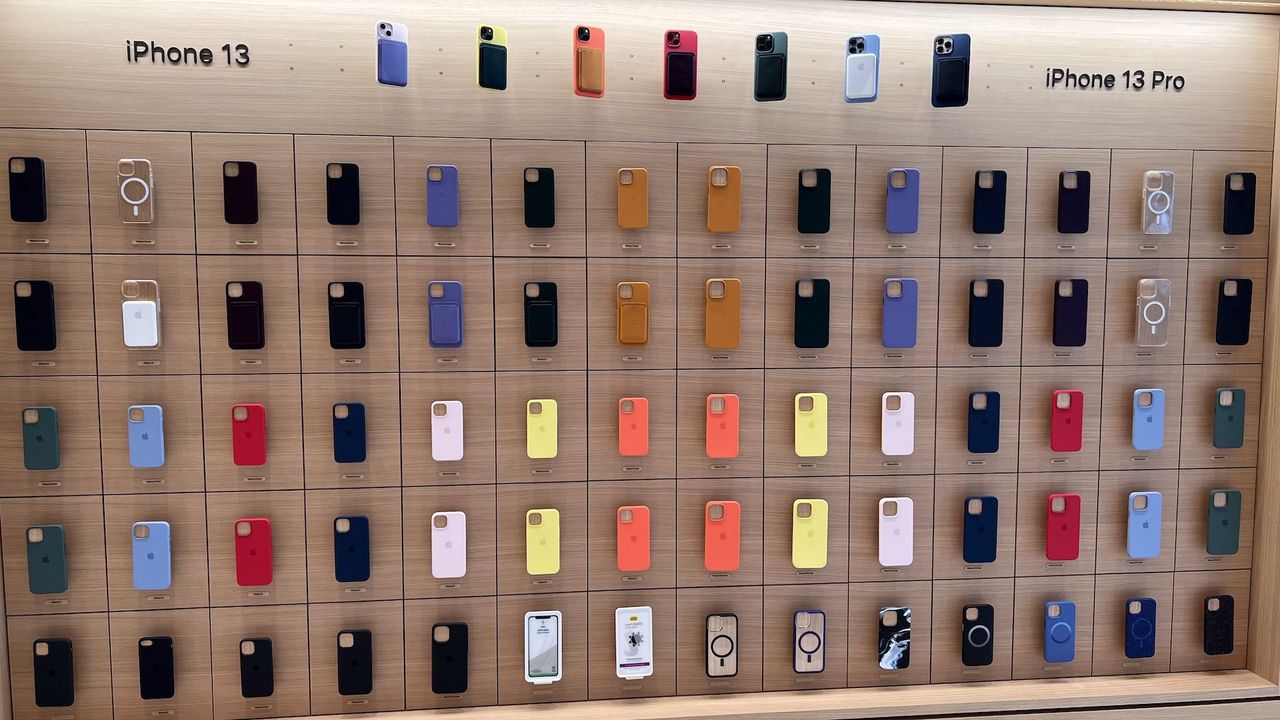 Inside the Apple Store in Knightsbridge, London