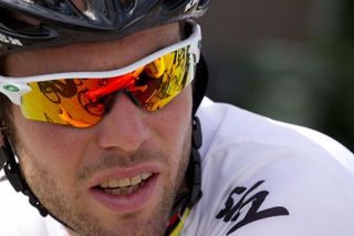 World champion Mark Cavendish (Sky) awaits the start of the 2012 Tour de France.